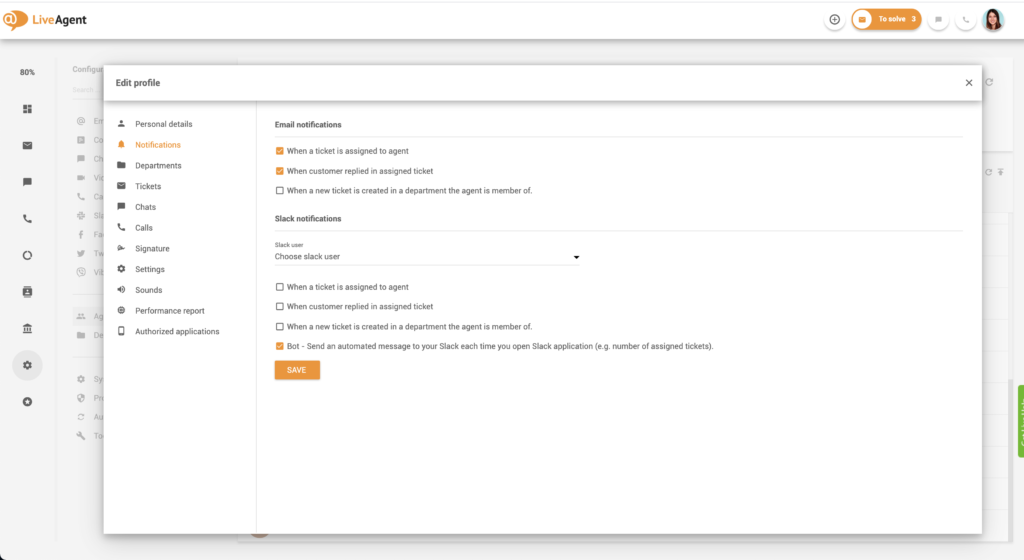 Thiết lập thông báo trách nhiệm