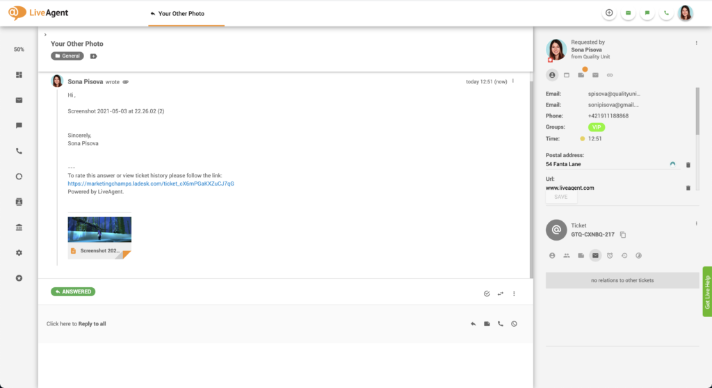 Tệp đính kèm hình ảnh được dán trong email