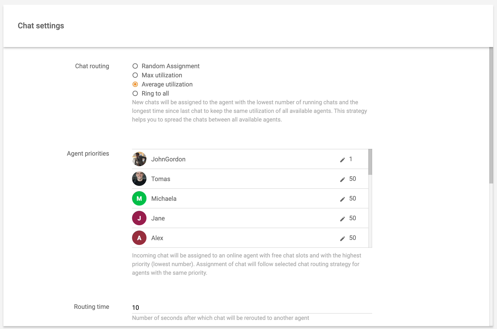 Cài đặt định tuyến chat thời thực LiveAgent