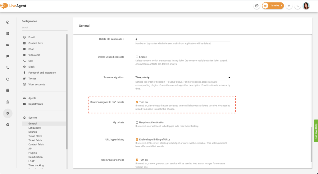 Cài đặt tự gán Nút Giải Quyết