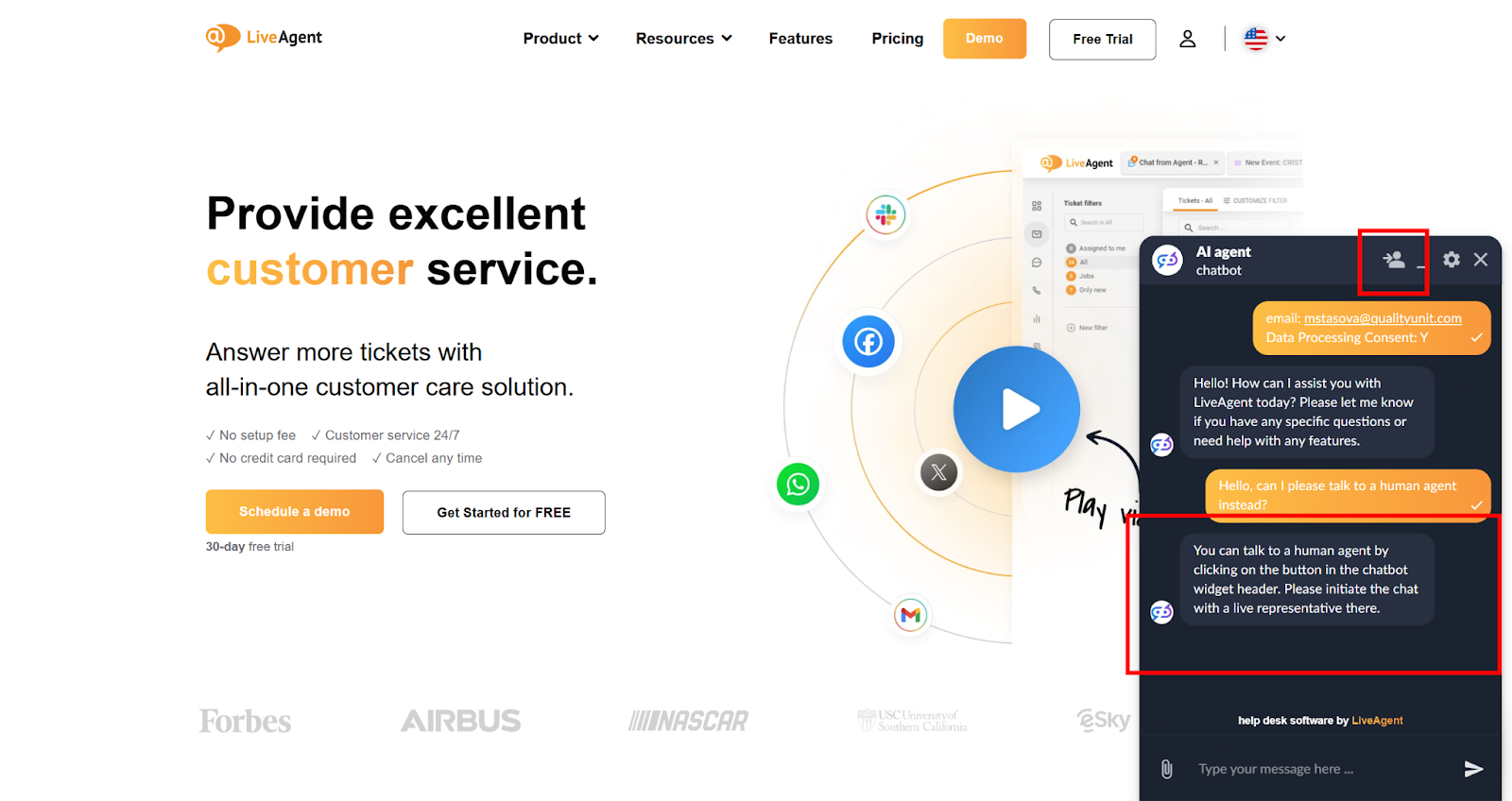 Các tính năng AI Chatbot