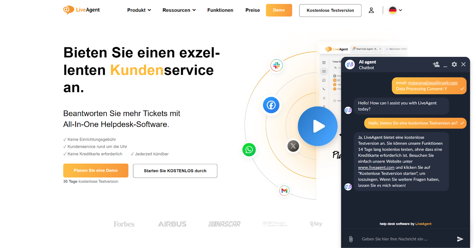 Chatbot LiveAgent với Hỗ trợ đa ngôn ngữ