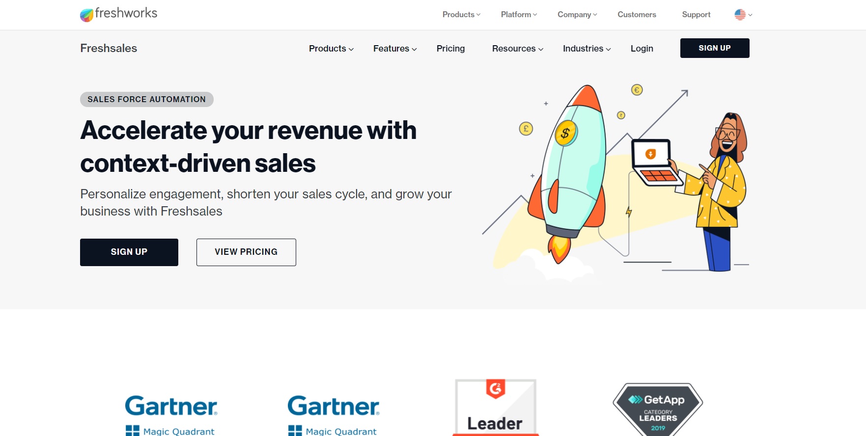 Trang chủ Freshworks Freshsales