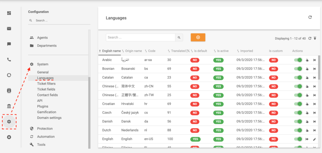 Khả năng đa ngôn ngữ trong phần mềm help desk