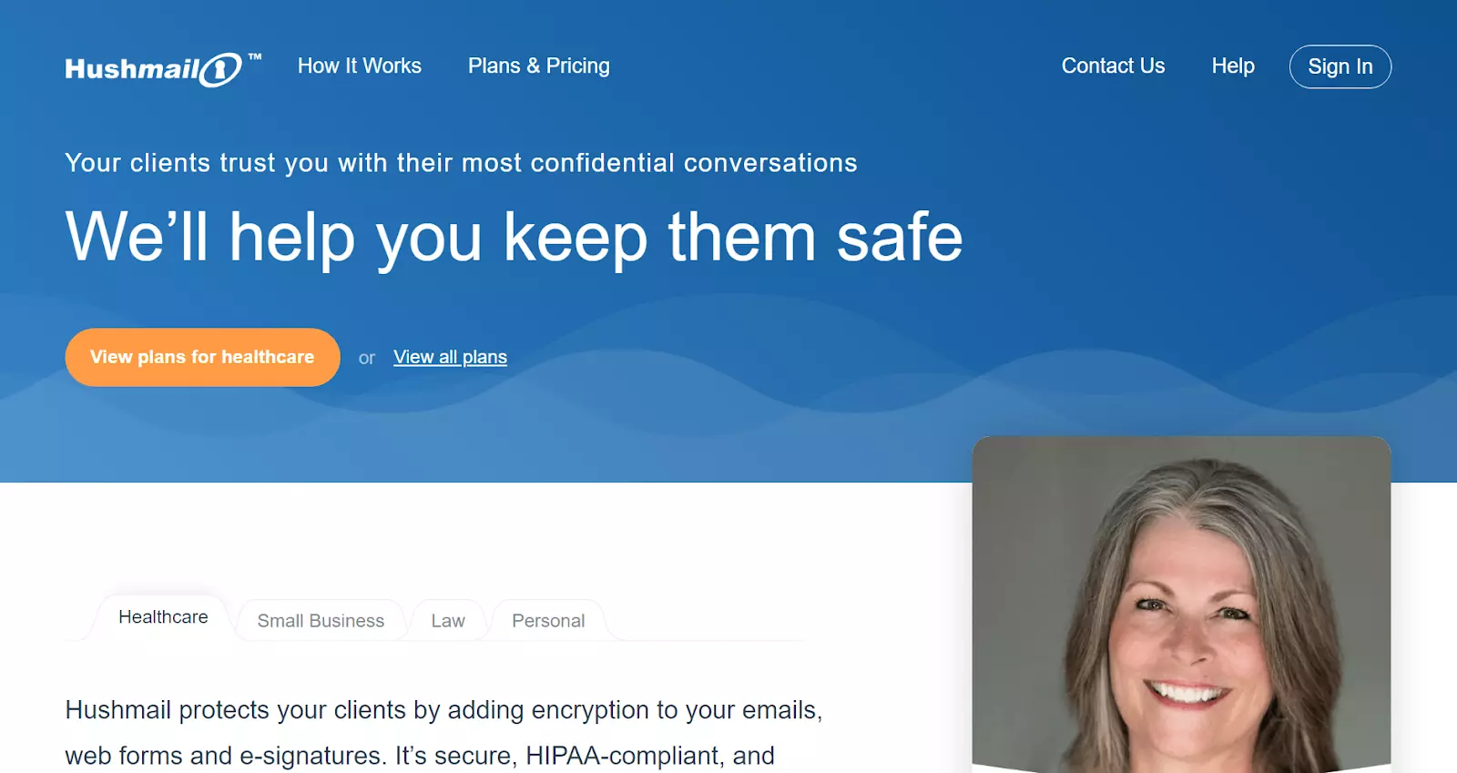 Trang chủ Hushmail