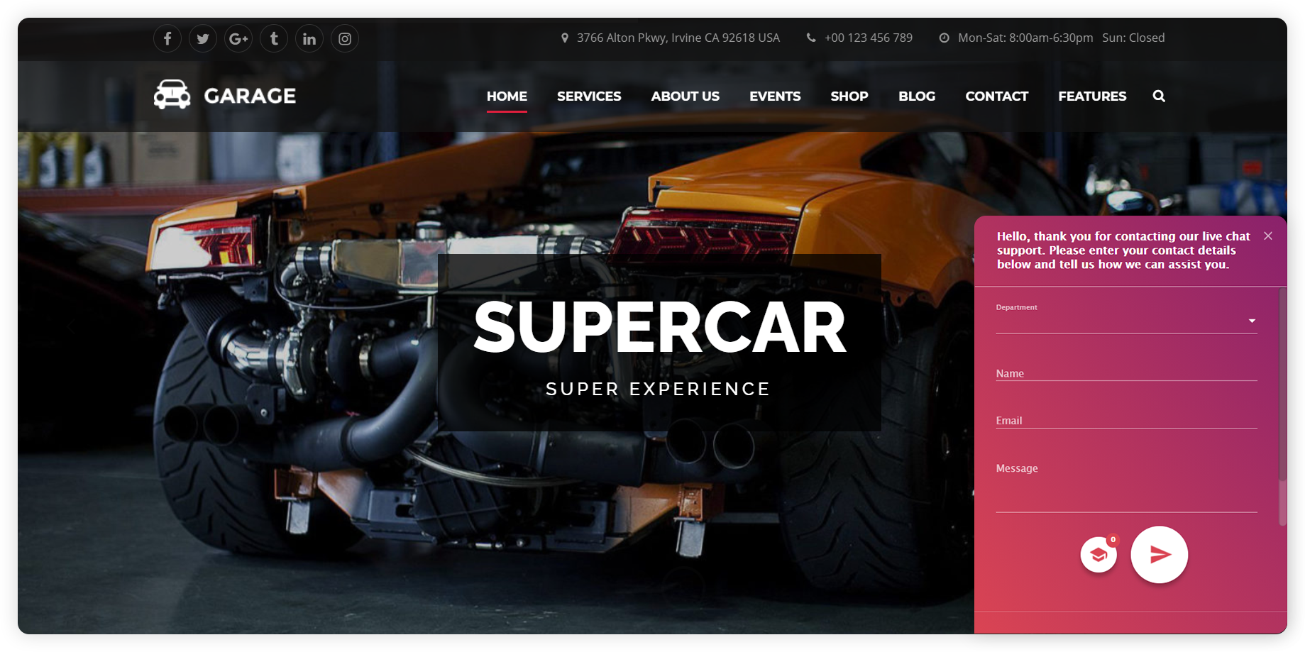 Ví dụ về khảo sát trước chat