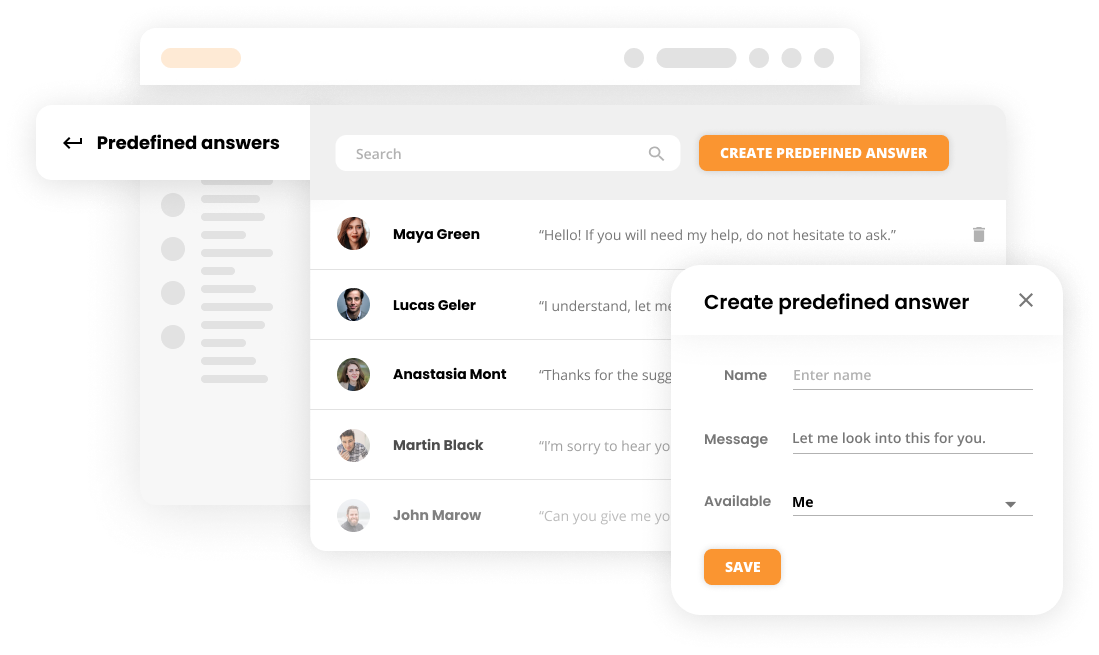 Câu trả lời được xác định trước trong phần mềm tăng sự hài lòng của khách hàng - LiveAgent