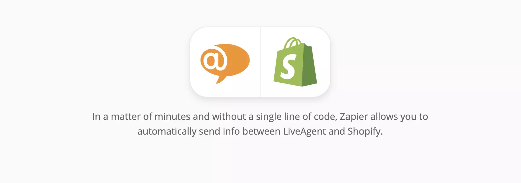 Trang tích hợp LiveAgent và Shopify trên Zapier
