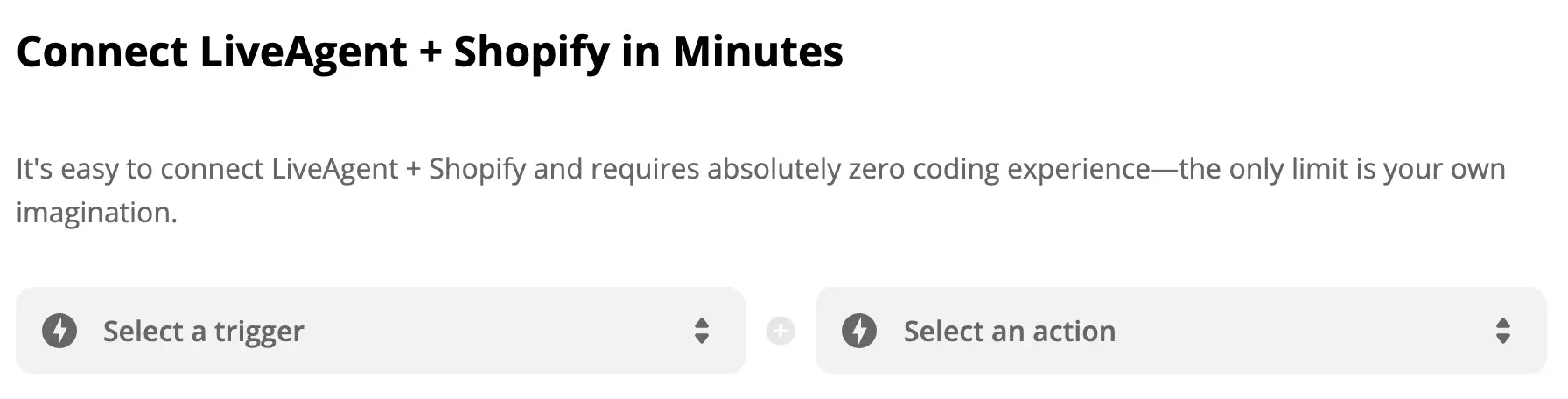 Chọn kích hoạt và hành động trên Zapier