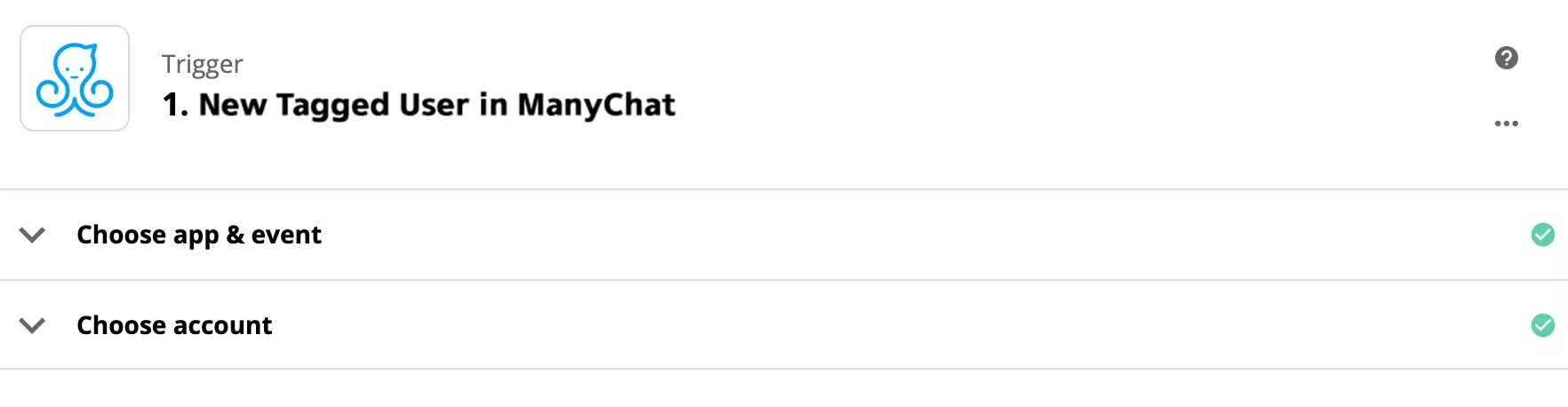 Thiết lập trigger ManyChat trên Zapier