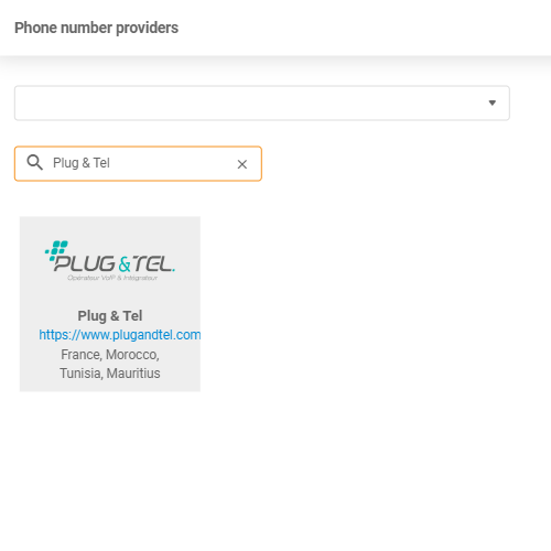 Nhà cung cấp Plug & Tel