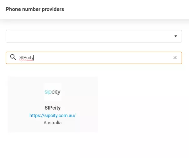Nhà cung cấp SIPcity