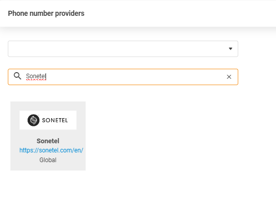 Nhà cung cấp Sonetel
