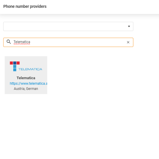 Nhà cung cấp Telematica