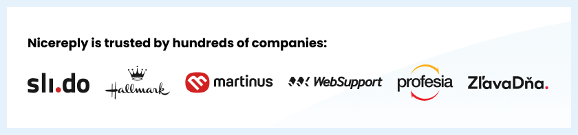 Các công ty được tin tưởng bởi Nicereply