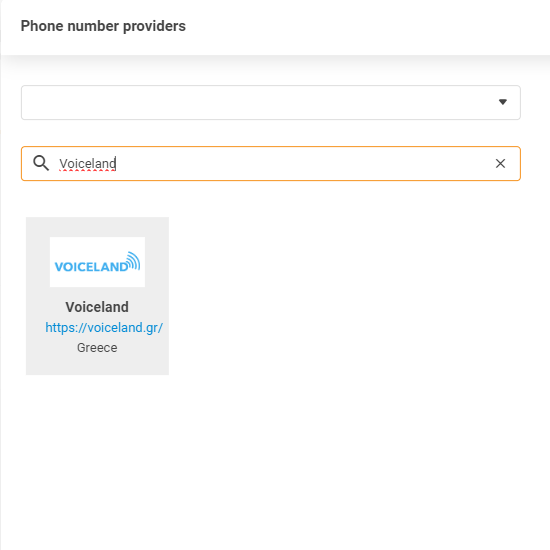 Nhà cung cấp Voiceland