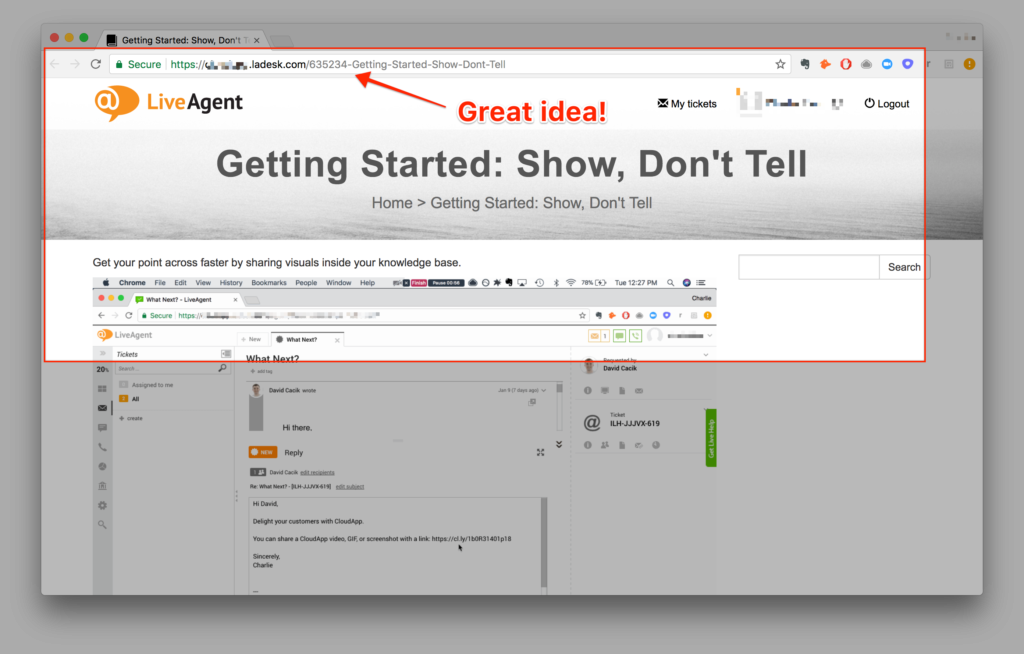 Tính năng chỉnh sửa và chú thích CloudApp