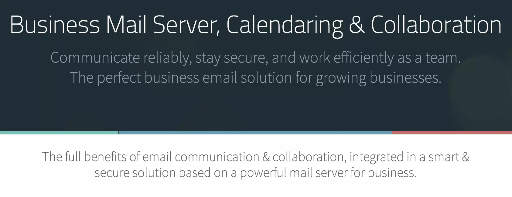 Trang web Axigen với thông tin phần mềm