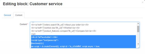 Tích hợp LiveAgent với CS-Cart
