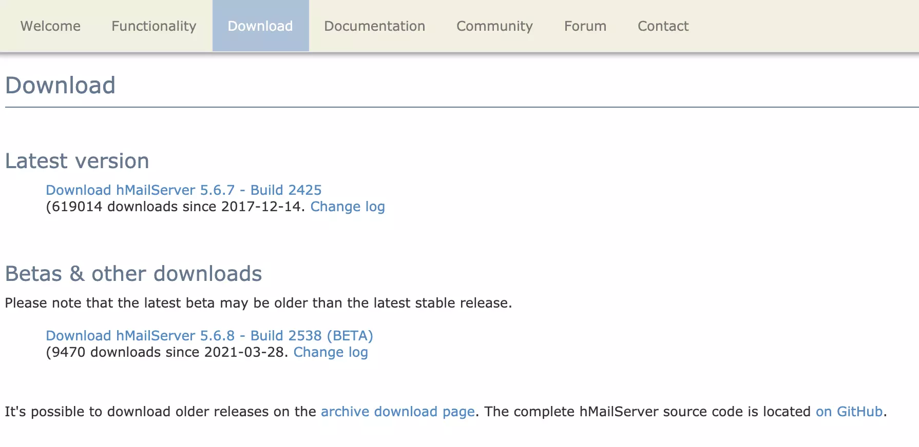 Trang tải xuống HMailServer