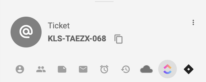 Biểu tượng Jira trong giao diện xem ticket