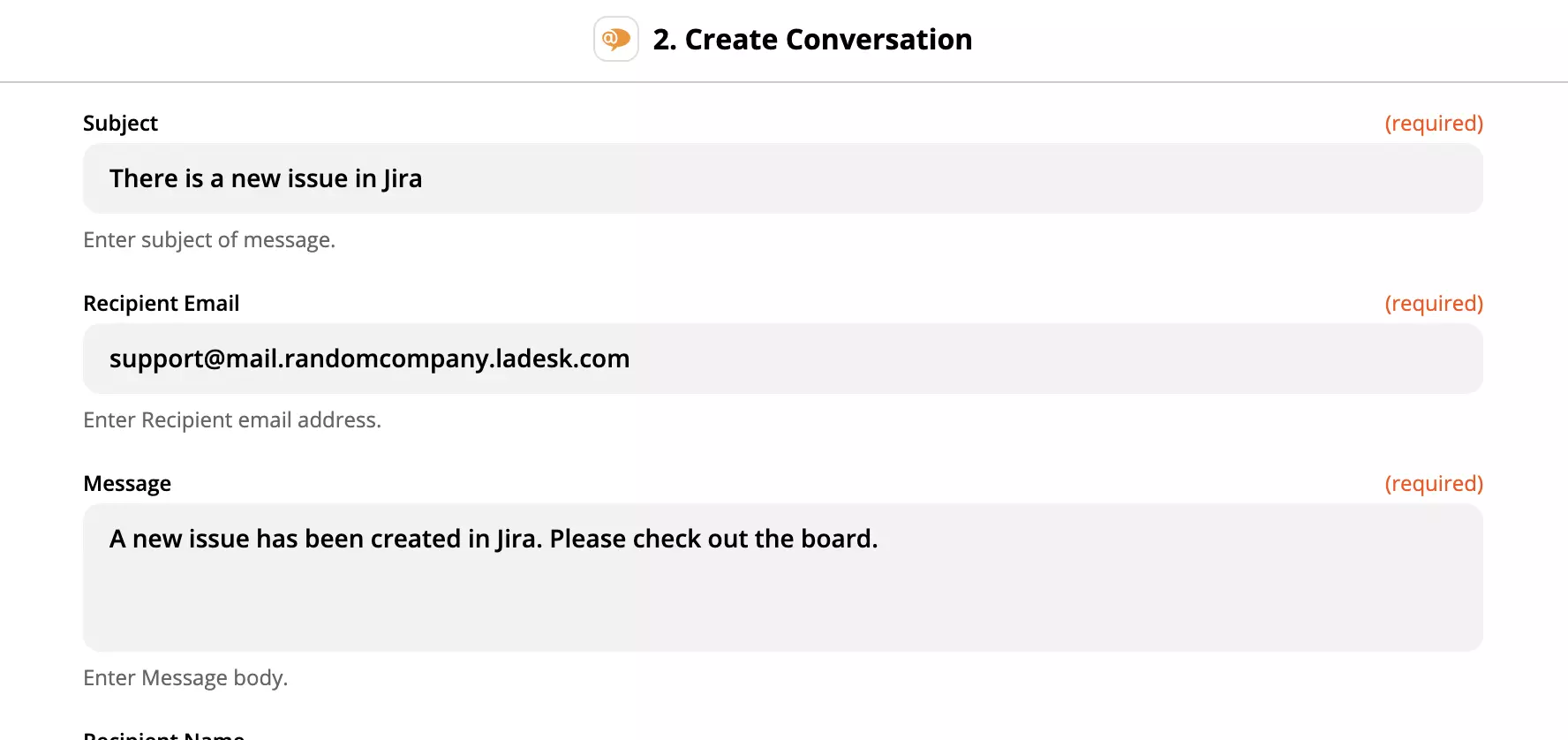 Thiết lập action LiveAgent trên Zapier