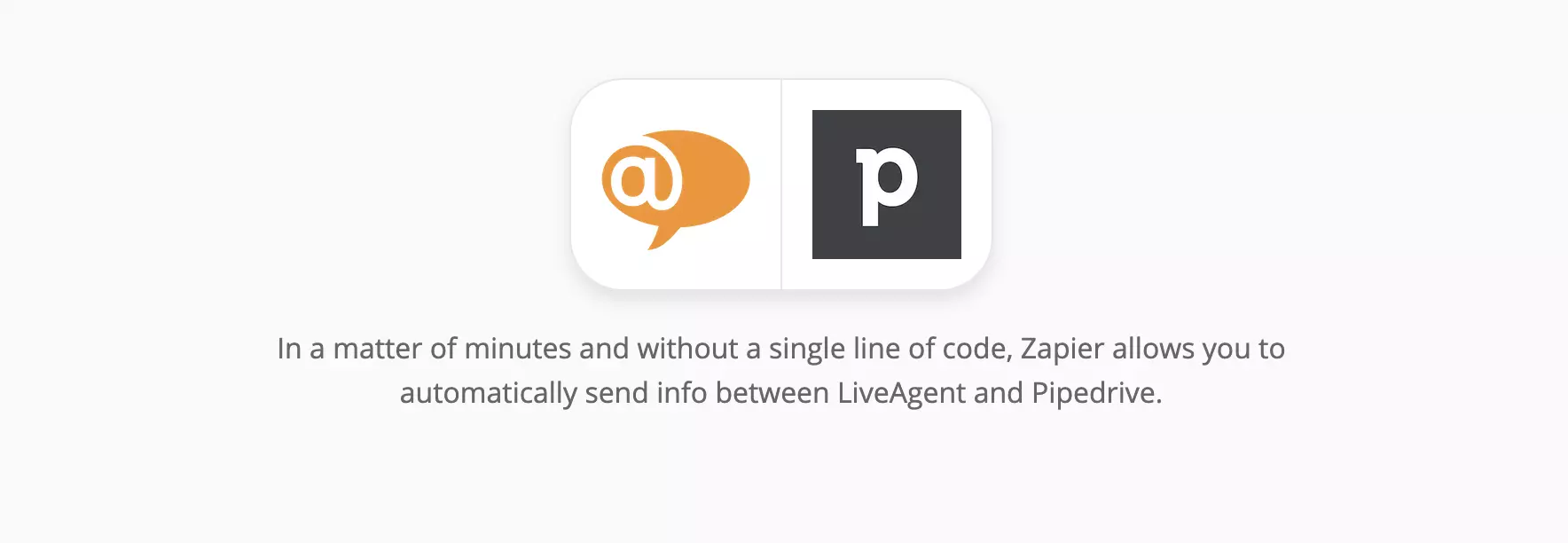 Trang tích hợp LiveAgent và PipeDrive trên Zapier