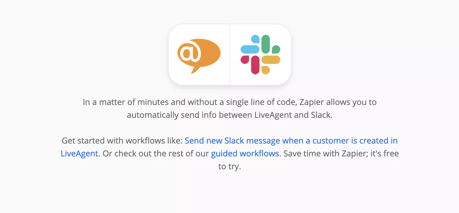 Trang LiveAgent và Slack trên Zapier