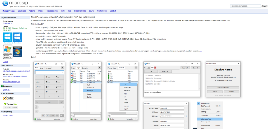 Trang chủ MicroSIP