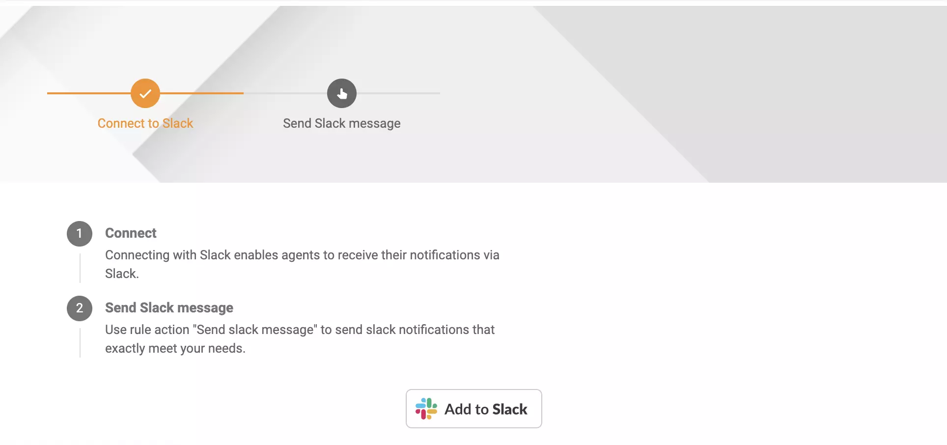 Kênh Slack trong phần cấu hình của LiveAgent