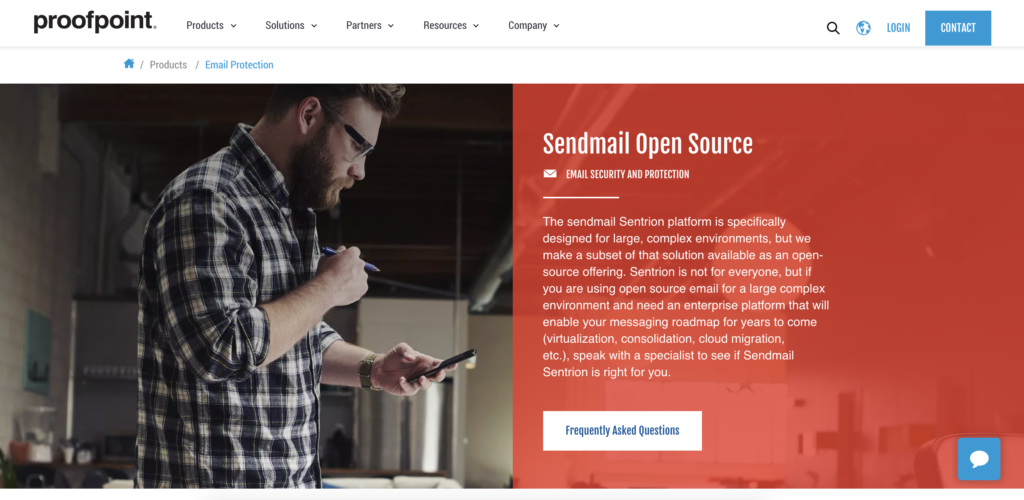 Trang chủ Sendmail với tùy chọn tải xuống và thông tin