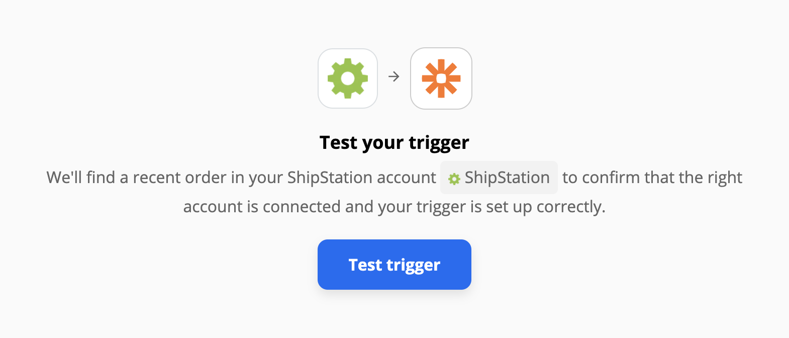 Kiểm tra trigger ShipStation sau cấu hình