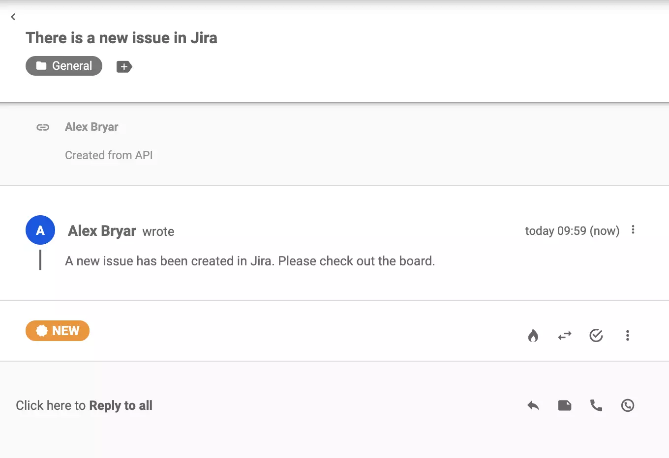 Ví dụ tích hợp thành công trong giao diện ticket của LiveAgent