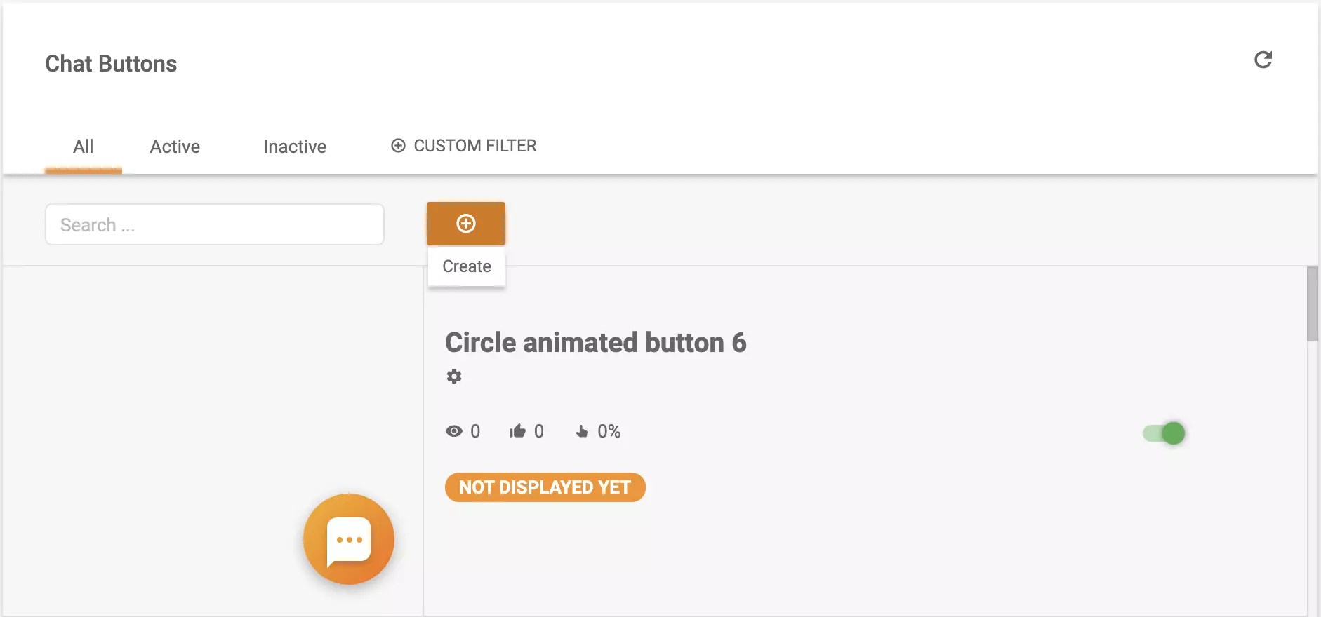 Tạo nút trò chuyện trong cấu hình LiveAgent