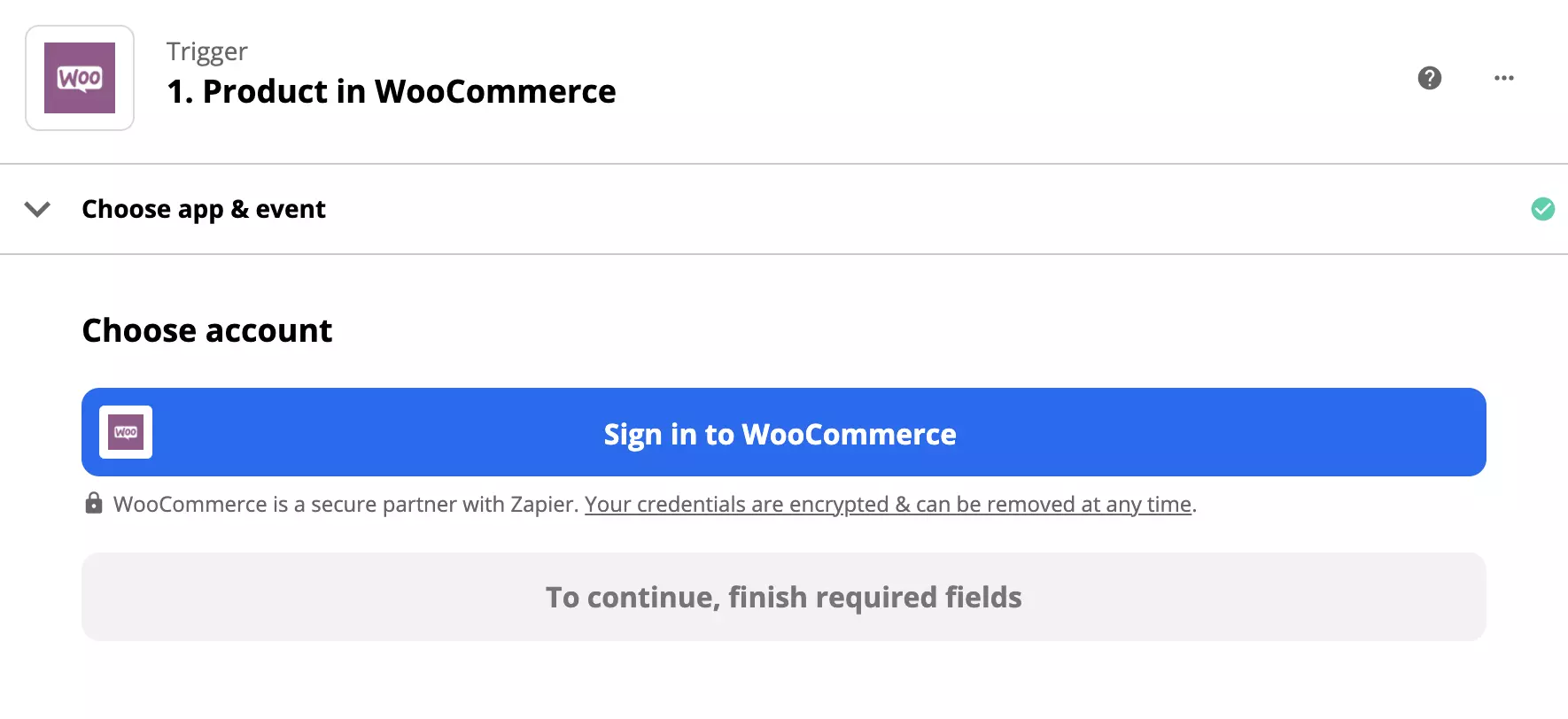 Thiết lập trigger WooCommerce với tùy chọn đăng nhập