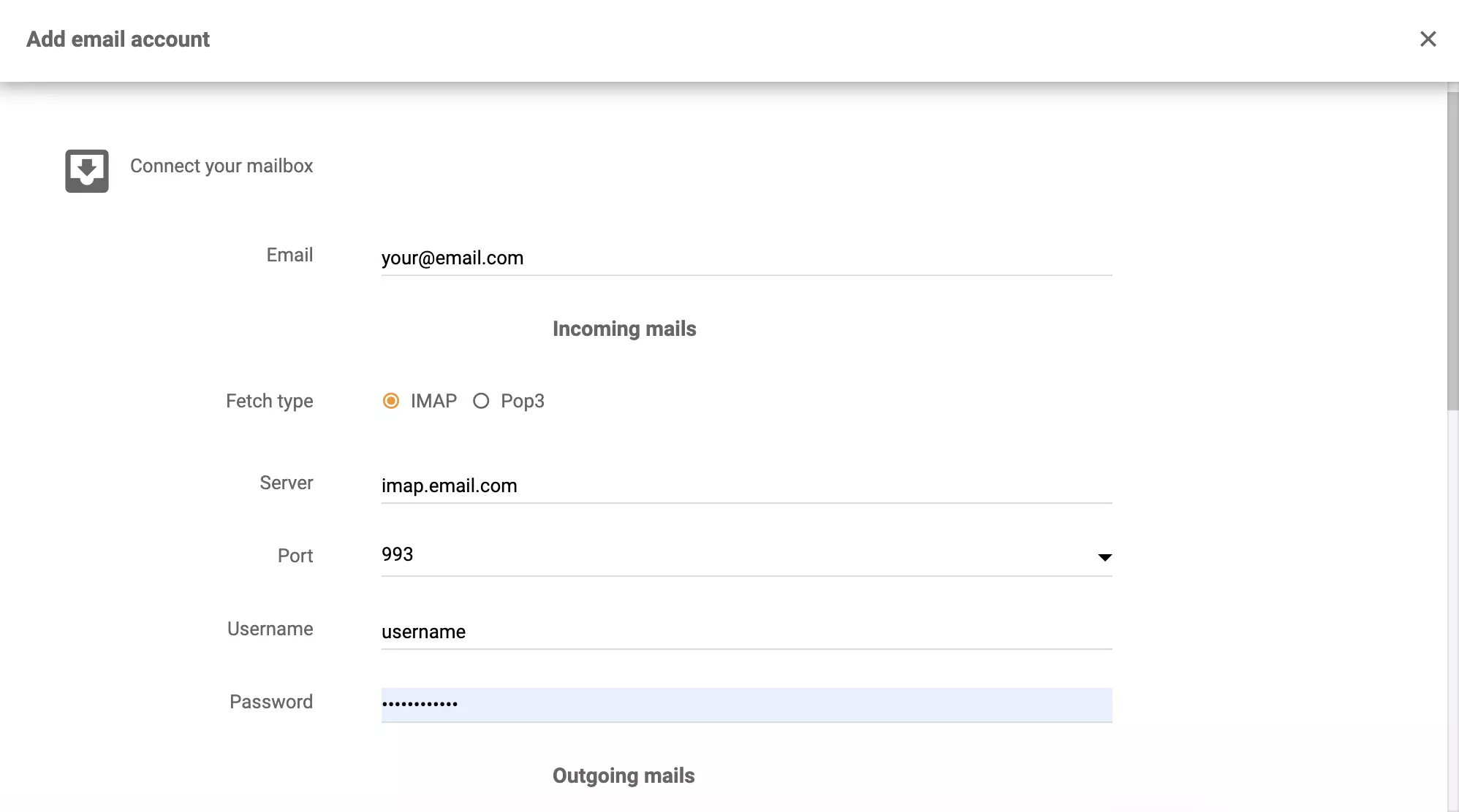 Cấu hình chi tiết Kopano trong LiveAgent
