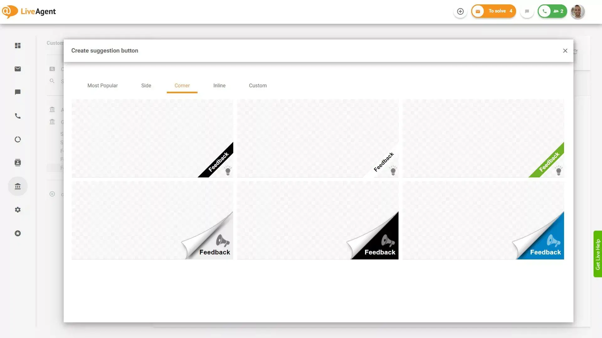 Phản hồi & Đề xuất LiveAgent