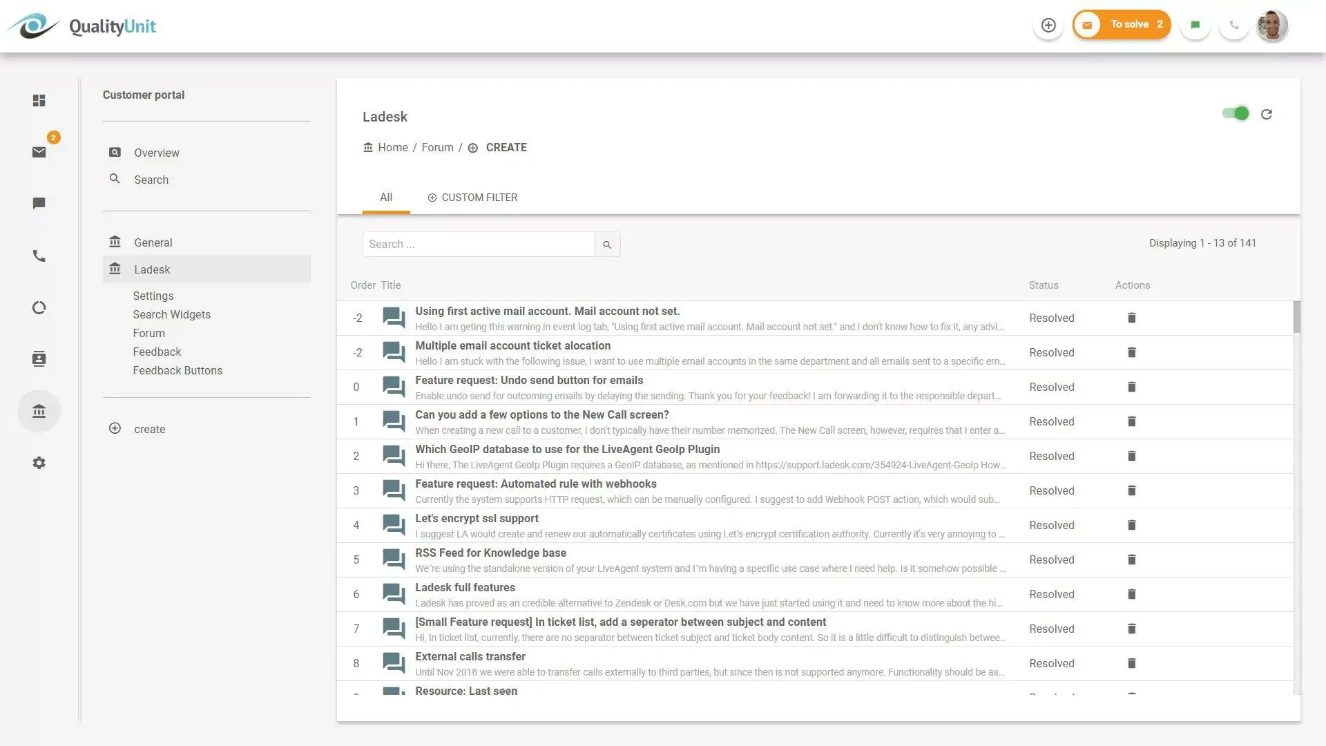 Diễn đàn LiveAgent