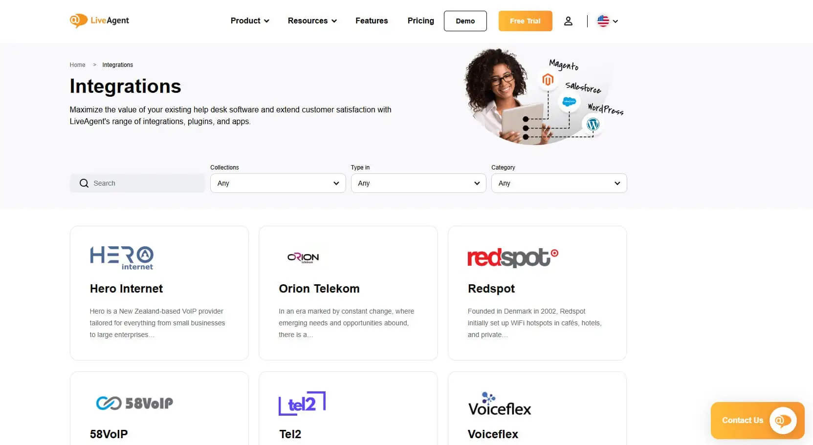 Ảnh chụp màn hình Tích hợp Live Agent
