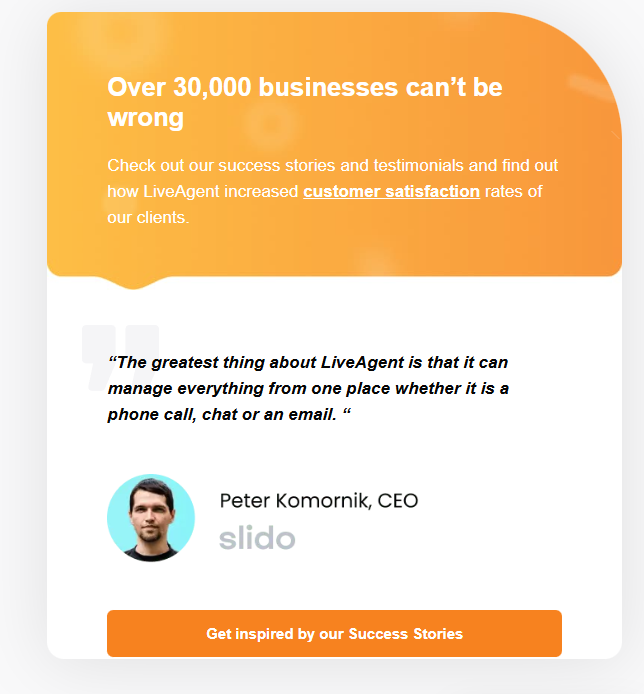 Tại sao các công ty tin tưởng LiveAgent