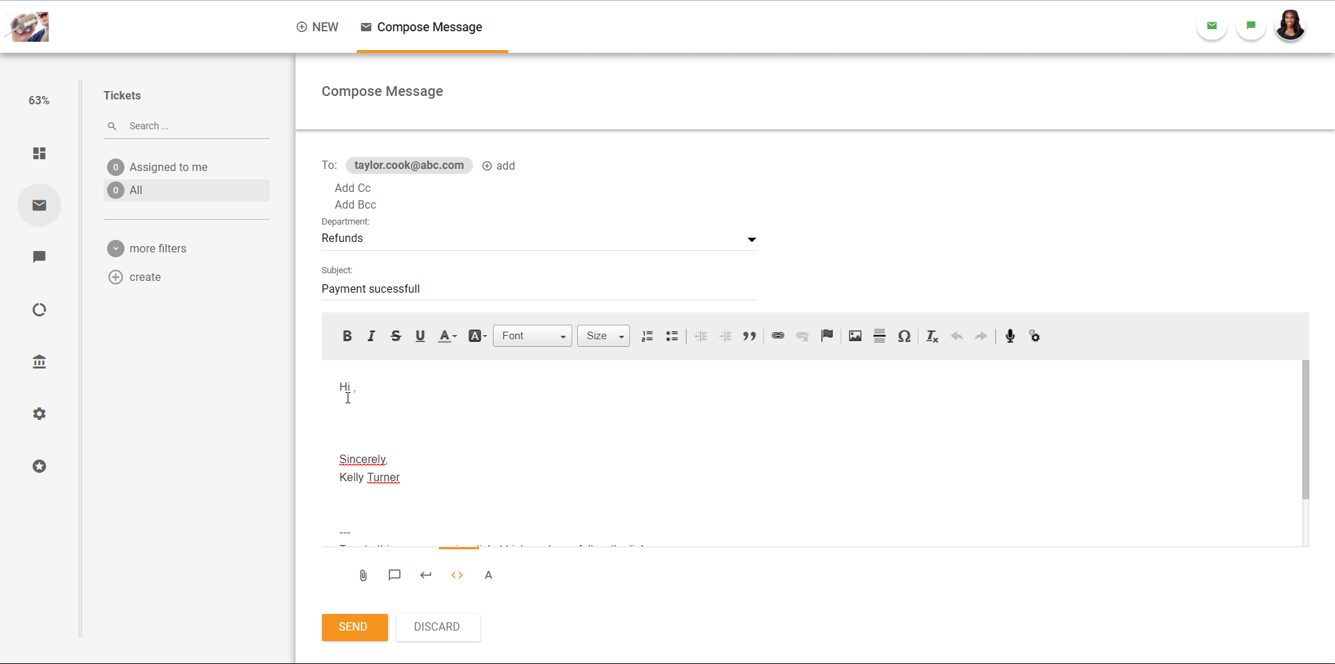 Tổng quan về giao diện hệ thống quản lý ticket trong LiveAgent.