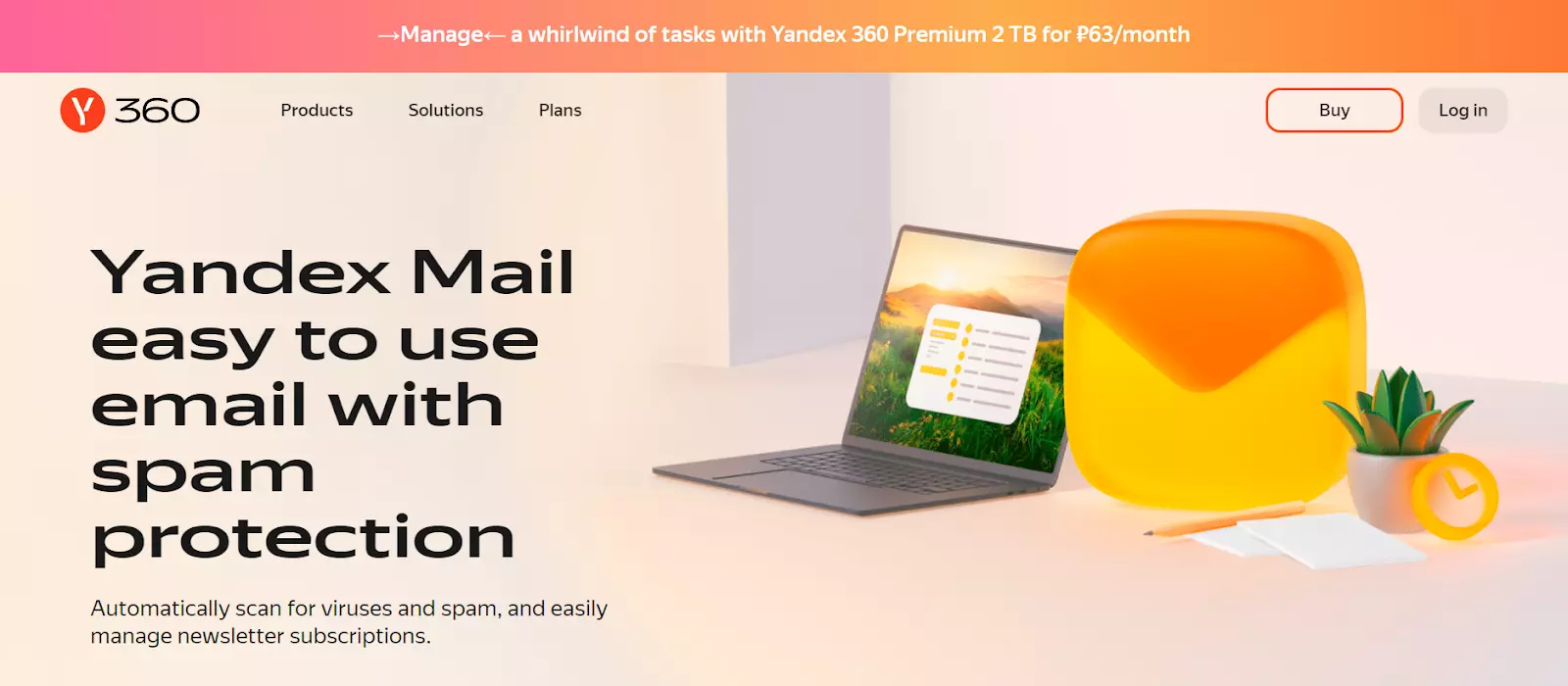 Trang chủ Yandex Mail